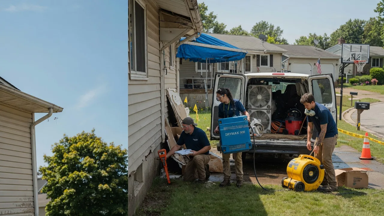 Ceiling Leak Cleanup in Transfer, PA near me